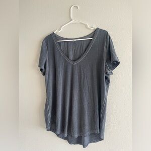 lululemon athletica Charcoal V-Neck Tee